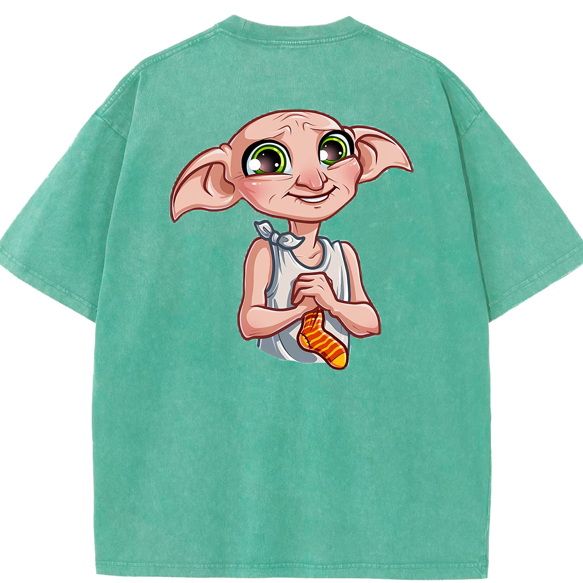 （画像用） Harry Potter ハリー・ポッターシリーズ 綿100% ヴィンテージ風 半袖Tシャツ（背面プリント）